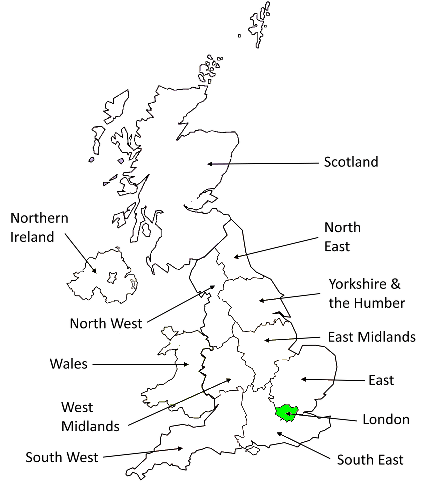 Greater London Map Greater London