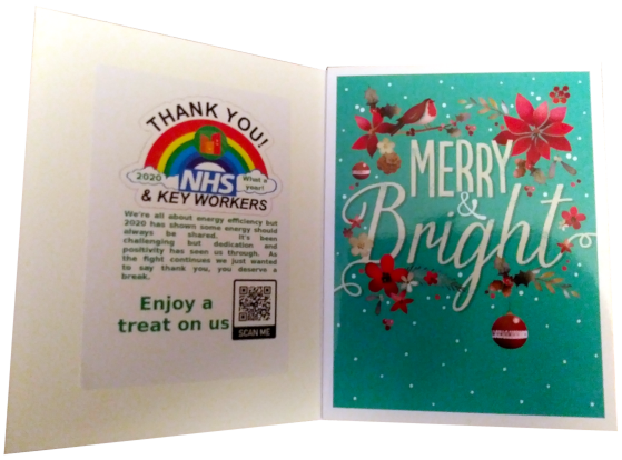 Christmas card 2 – Thank You Thank you card for NHS and key workers