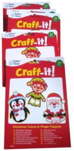 Christmas finger puppets to colour in and invent your own stories.